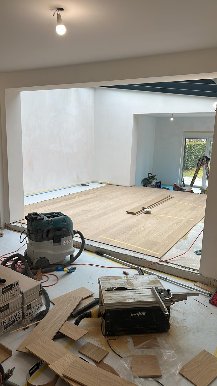 Pose de parquet